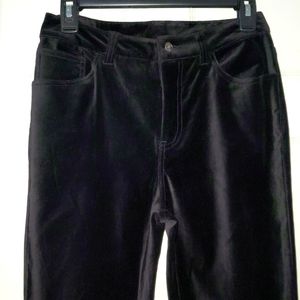Boston Proper Black Velvet Pants size 6